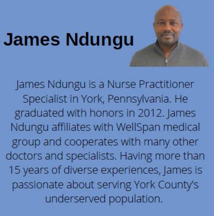 James Ndungu – York, PA